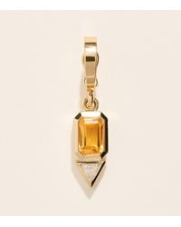 Azlee - Diamond And Citrine November Charm - Lyst