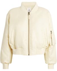 Anine Bing - Cropped Leon Bomber Jacket - Lyst