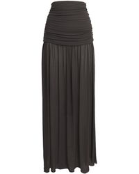Moré Noir - Crepe Nova Maxi Skirt - Lyst