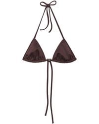 Prada - Triangle Bikini Top - Lyst