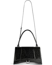 Balenciaga - Medium Leather Hourglass Top-handle Bag - Lyst