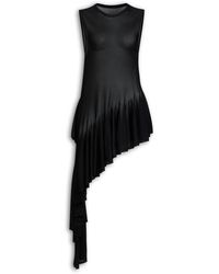 Alaïa - Asymmetric Godet Tank Top - Lyst