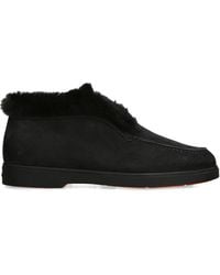 Santoni - Suede Hadeel Ankle Boots - Lyst