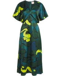 ROKSANDA - Printed Sadee Midi Dress - Lyst