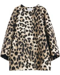 Givenchy - Leopard Print Bow-Detail Parka - Lyst