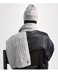 Polo Ralph Lauren - Cable-Knit Polo Pony Beanie And Scarf Gift Set - Lyst