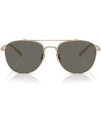 Oliver Peoples - Titanium Rivetti Ov1335St Sunglasses - Lyst