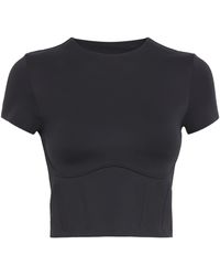 NikeSKIMS - Cropped Corset T-Shirt - Lyst