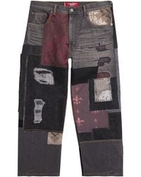 Junya Watanabe - X Levi's Patchwork Wide-Leg Jeans - Lyst