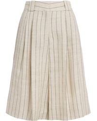 Blazé Milano - Pinstripe Serene Husul Tailored Shorts - Lyst