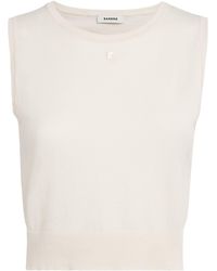 Sandro - Cotton-Blend Tank Top - Lyst
