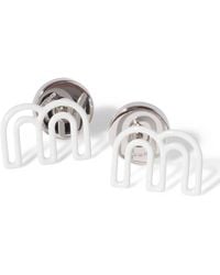 Miu Miu - M Logo Stud Earrings - Lyst