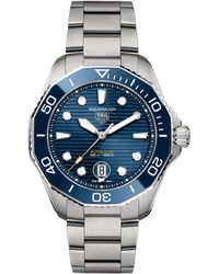 Tag Heuer Stainless Steel Aquaracer Watch 43mm - Blue