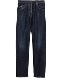 Prada - High-Waist Straight Jeans - Lyst