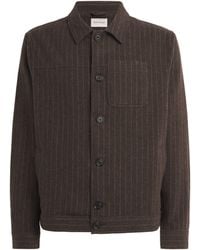 Oliver Spencer - Wool-Blend Stripe Overshirt - Lyst