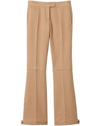 Miu Miu - Wool Waxed Flare Trousers - Lyst