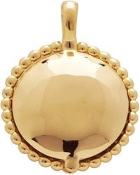 Monica Vinader - Vermeil Beaded Deia Locket Pendant - Lyst