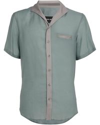 Giorgio Armani - Silk Blend Short-sleeve Shirt - Lyst