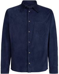Brunello Cucinelli - Suede Shirt - Lyst