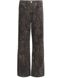 AllSaints - Organic Cotton-Blend Leopard Print Jeans - Lyst