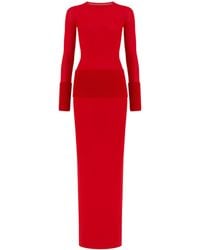 Alaïa - Merino Wool Maxi Dress - Lyst