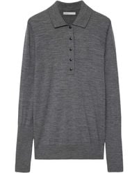 AllSaints - Merino Wool Martel Polo Sweater - Lyst