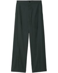 Burberry - Cotton-blend Tailored Trousers - Lyst