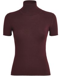 Max Mara - Wool Short-Sleeve Sweater - Lyst
