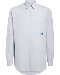 Paul Smith - Cotton-Linen Embroidered Oxford Shirt - Lyst