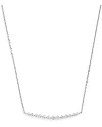 Harrods - And Diamond Graduating Pendant Necklace - Lyst