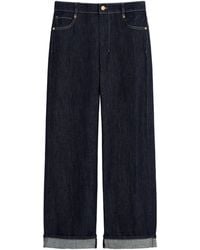 Max Mara - Turn-Up-Hem Wide-Leg Jeans - Lyst
