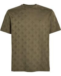Emporio Armani - Cotton All-over Motif T-shirt - Lyst
