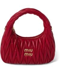 Miu Miu - Matelassé Leather Wander Top-Handle Bag - Lyst