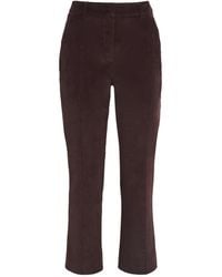 Weekend by Maxmara - Corduroy Straight Trousers - Lyst