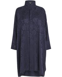 Eskandar - Silk Double-Stand Collar Shirt - Lyst