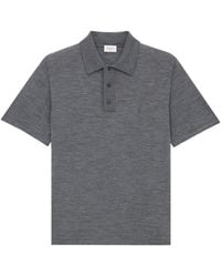 Saint Laurent - Wool Cassandre Polo Shirt - Lyst