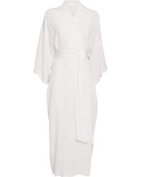 Olivia Von Halle - Silk Queenie Long Robe - Lyst