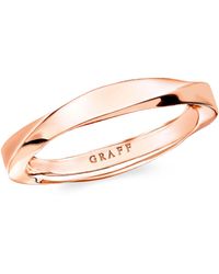 Graff - Rose Gold Spiral Ring - Lyst