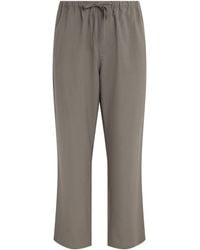 FRAME - Wool Easy Wide-Leg Trousers - Lyst