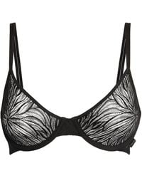 Calvin Klein - Sheer Marquisette Demi Bra - Lyst