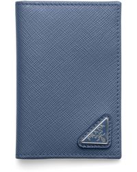 Prada - Saffiano Leather Bifold Card Holder - Lyst