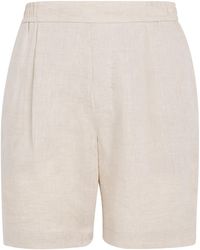 CHE - Linen Relaxed Shorts - Lyst