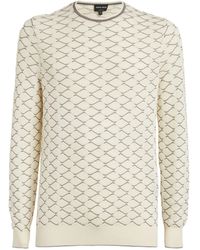 Giorgio Armani - Cashmere-cotton Sweater - Lyst