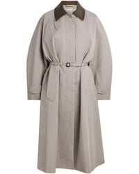 Acne Studios - Cotton-Blend Belted Trench Coat - Lyst