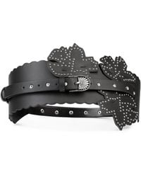 The Kooples - Extra-wide Leather Belt - Lyst