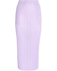 Pleats Please Issey Miyake - Monthly Colors April Maxi Skirt - Lyst