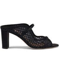 Malone Souliers - Sequin Mesh Norah Heeled Sandals 70 - Lyst