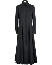 KHAITE - Virgin Wool-Cashmere Blend Ricky Shirt Dress - Lyst