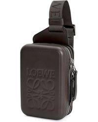 Loewe - Leather Molded Sling Cross-body Bag - Lyst