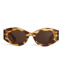Alaïa - Acetate Speckled Oval Sunglasses - Lyst